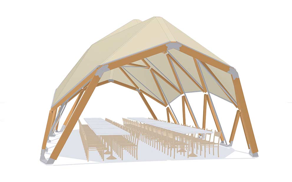 Event Tents for weddings frontview