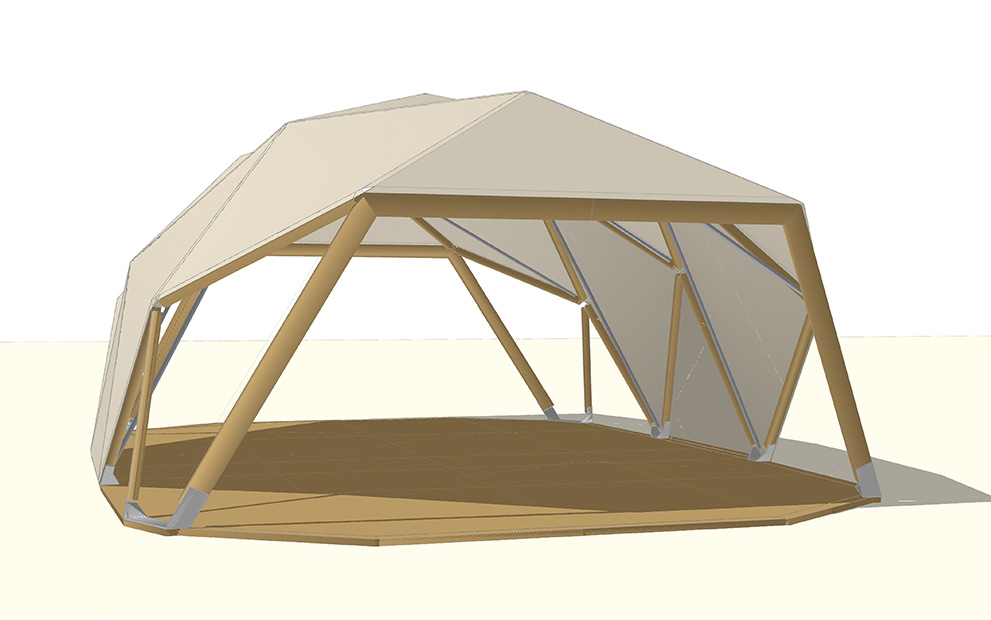 Carpa Customizable abierta